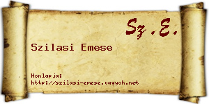 Szilasi Emese névjegykártya